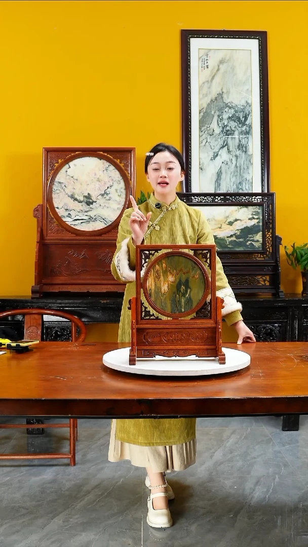 石材天然大理石画摆件