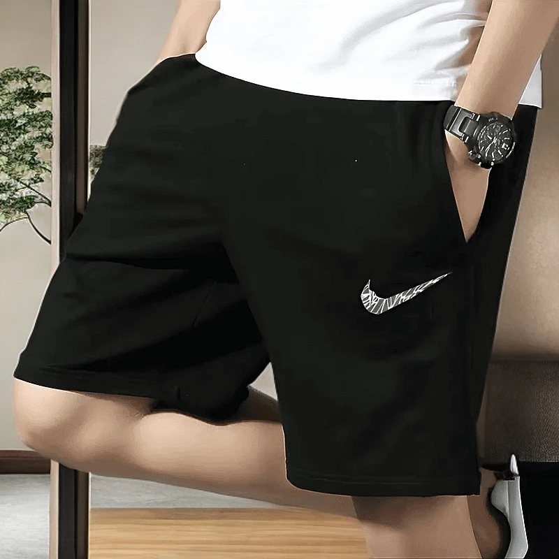 【三折专区】官方正版夏季纯棉五分宽松运动休闲沙滩短裤男大裤衩