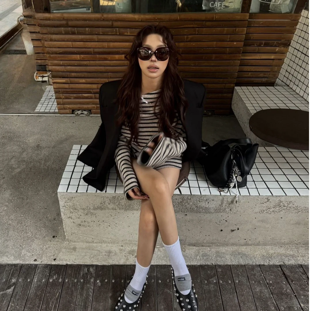 2025秋季新款时尚套装气质显瘦洋气休闲百搭性感辣妹外出上衣短裤