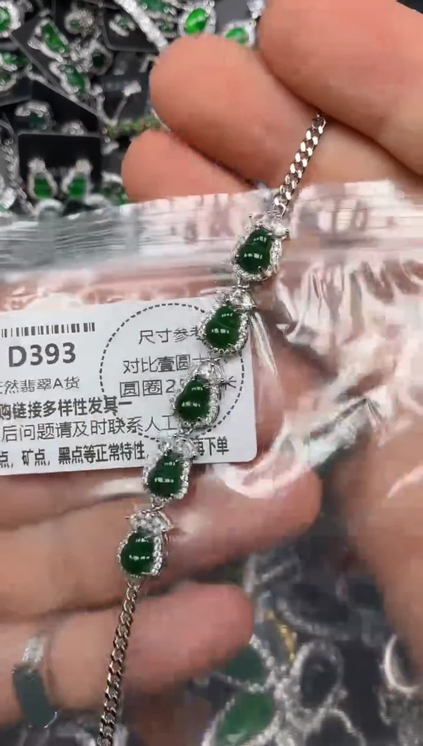 颈饰未镶嵌翡翠D393手链