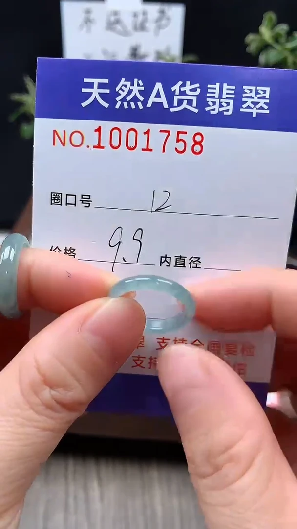 未镶嵌戒指翡翠12#