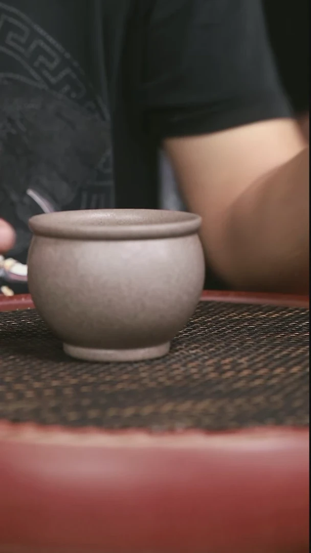 茶壶紫砂6号青灰段主人杯200CC