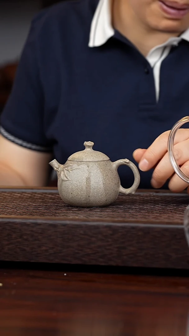 茶壶紫砂茄瓜150毫升薄胎
