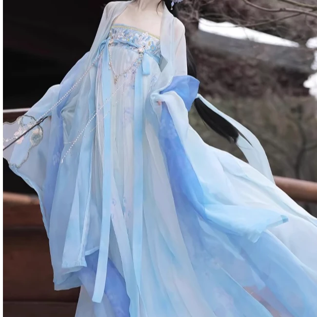 汉服春夏古风仙气宋制明制马面裙唐风魏晋汉元素诃子裙大袖齐腰