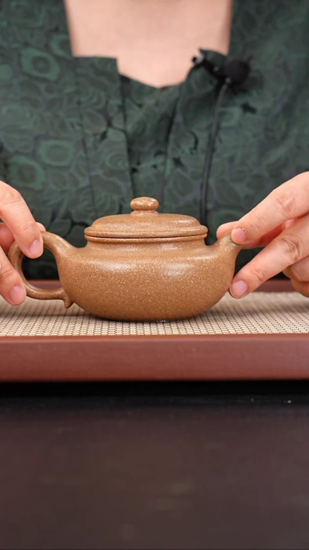 茶壶紫砂黄朱段粗砂仿古310cc