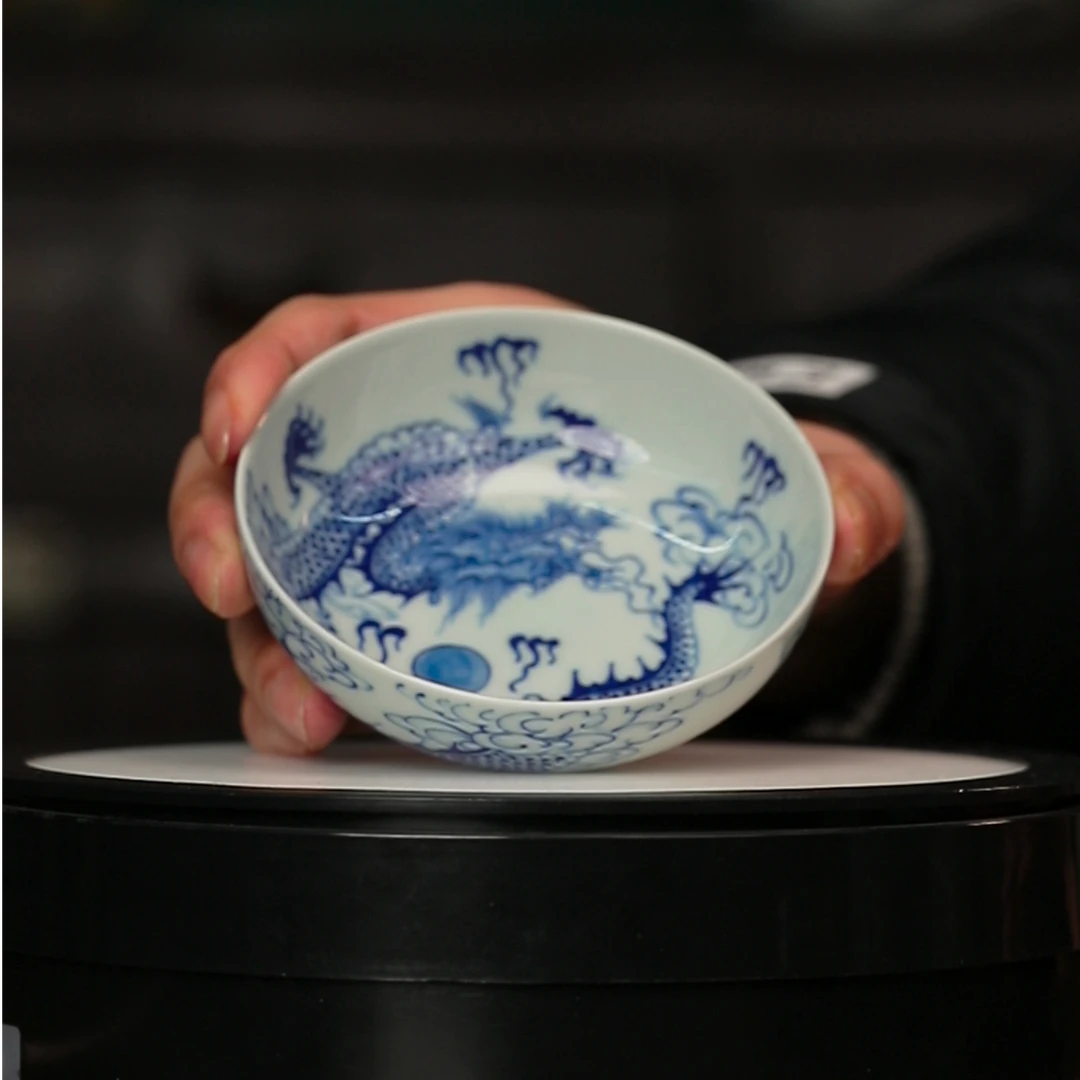 1.4a/M482/青花龙纹普洱杯