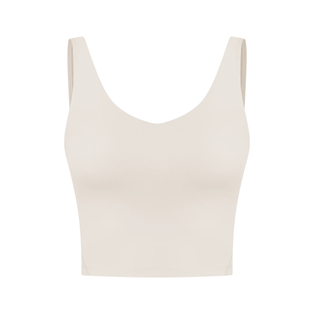 lu裸感U型领口文胸固定杯休闲运动舒适裸感AG001