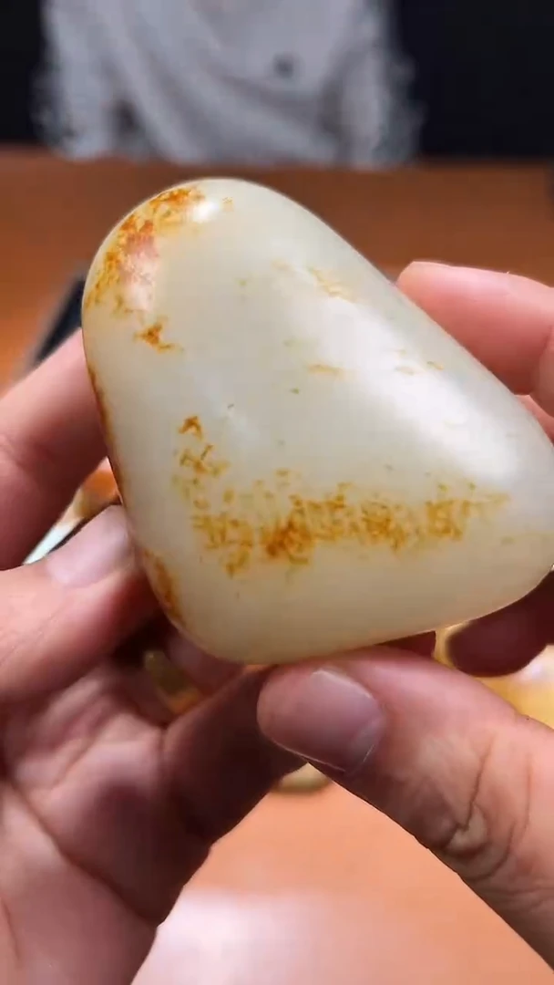 未镶嵌和田玉把件财***。和田玉