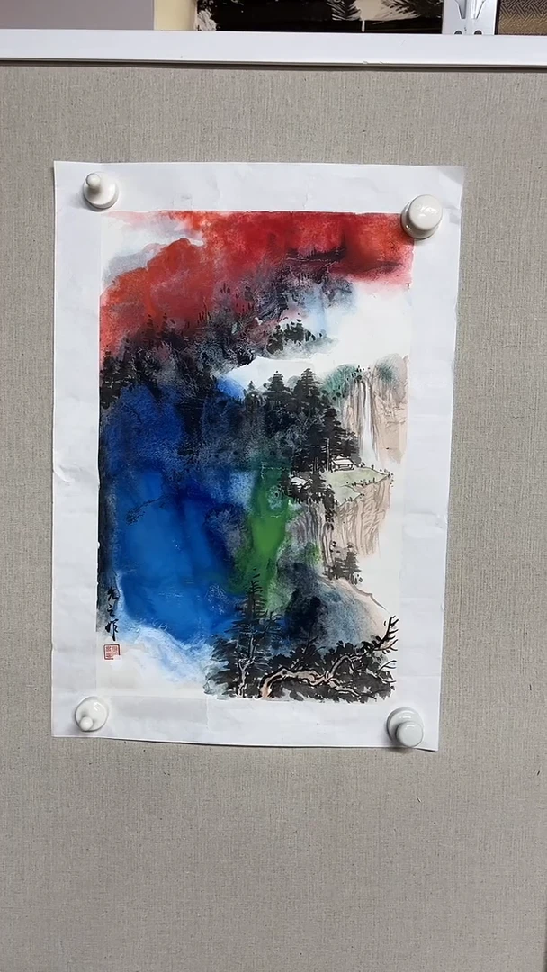 国画聂振文书画艺术家作品25