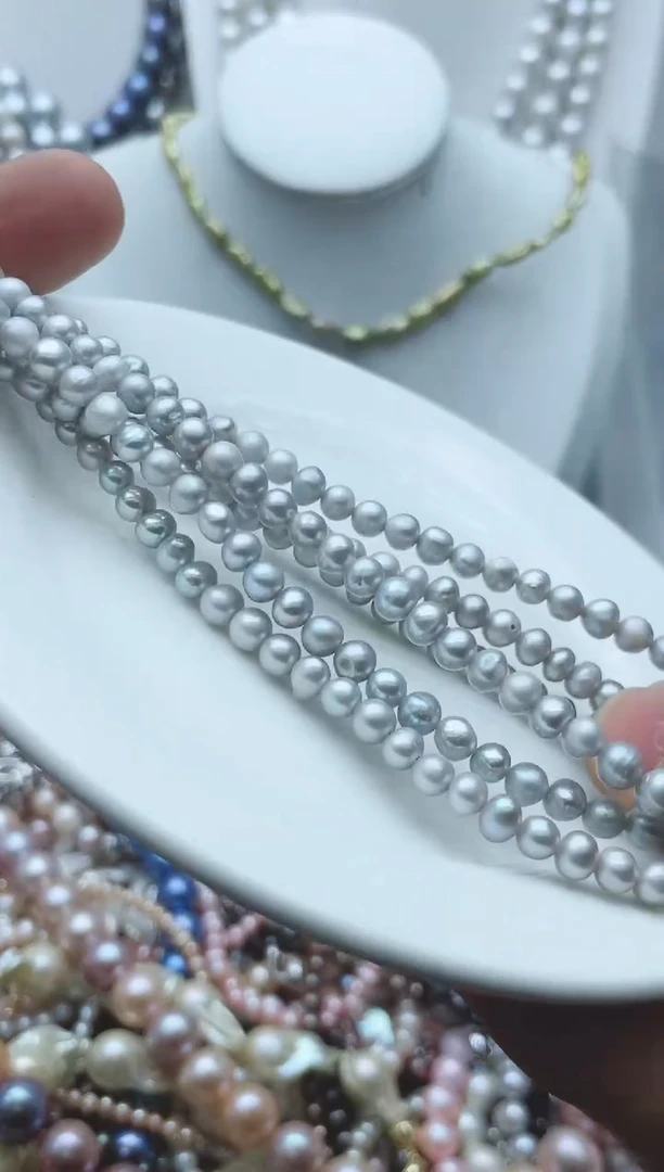 【闪购商品】淡水珍珠颈饰钛钢1