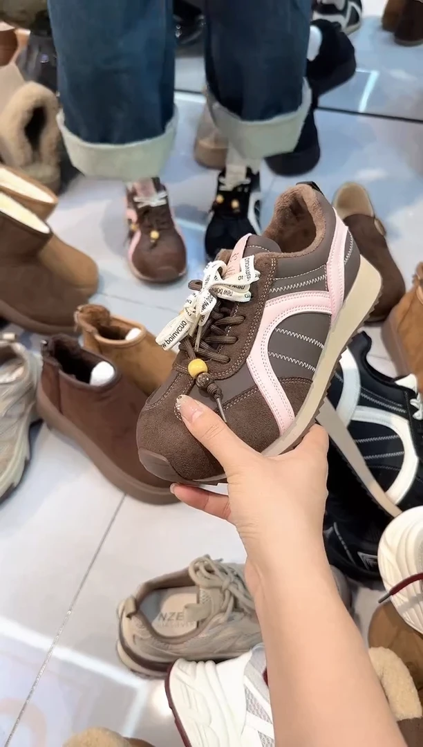 板鞋阿甘鞋棉鞋 60-2   棕色 36