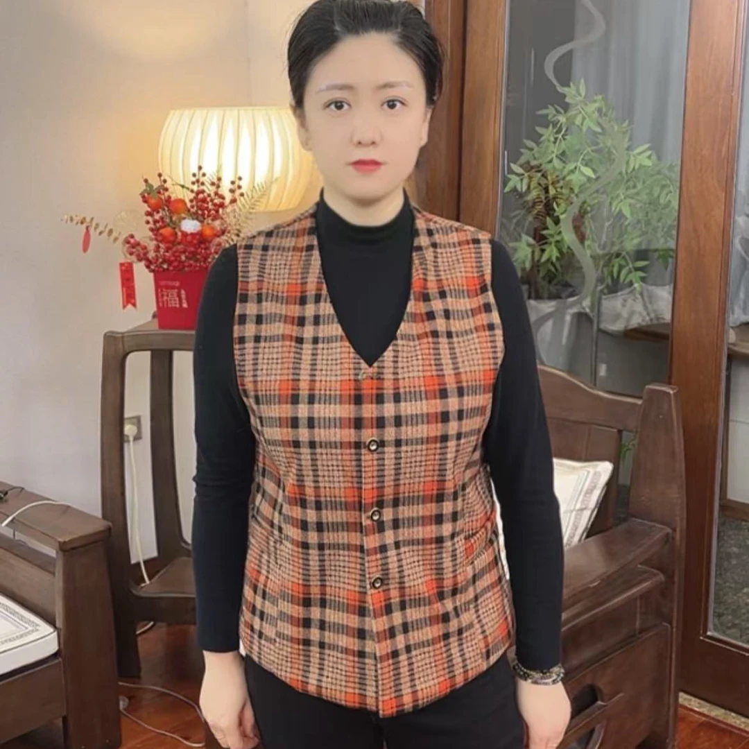女马甲马夹中老年春款薄款2025年背心妈妈装女装外穿坎肩春装