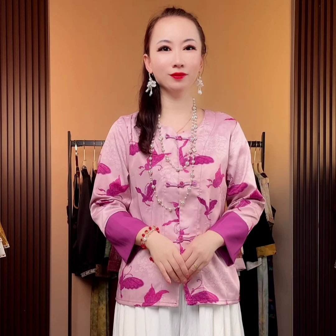 【小皮原创】新中式国风时尚洋气百搭气质宽松复古中国风显瘦