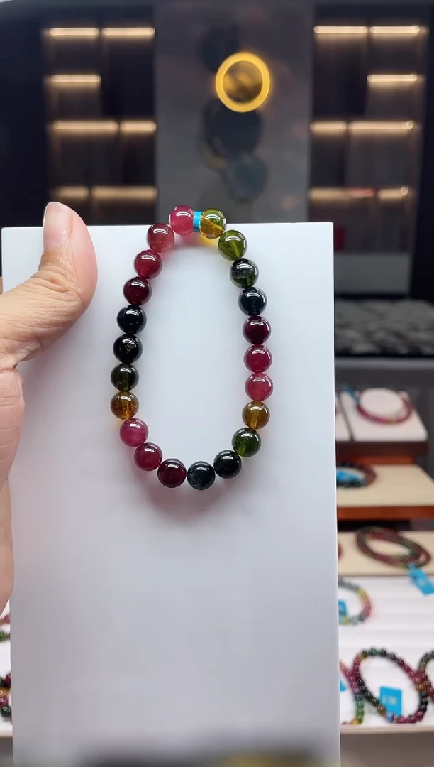 单圈手串未镶嵌碧玺（多样性发一条）Q