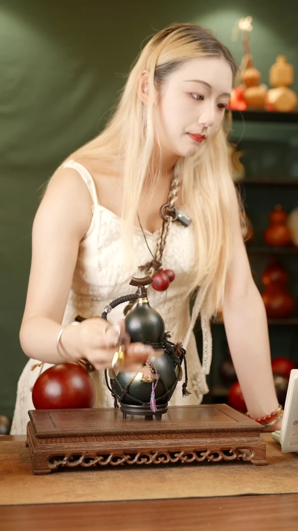 32号精品天然大漆酒葫芦一物一拍~