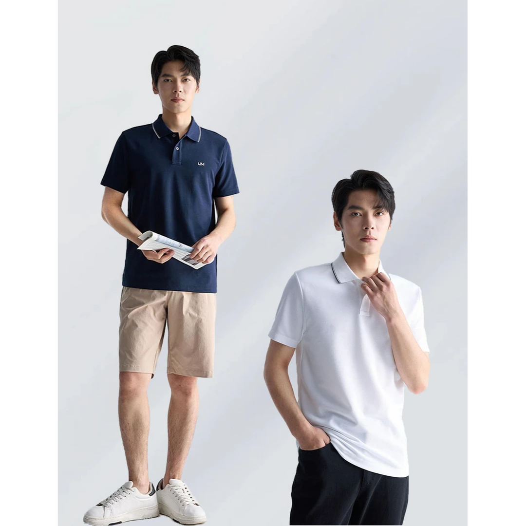 利郎【吸湿排汗】商务男士夏季新款舒爽透气针织弹力POLO 衫