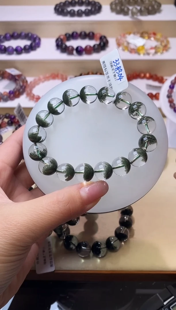 【闪购商品】水晶手链未镶嵌聚宝盆绿幽灵11m+