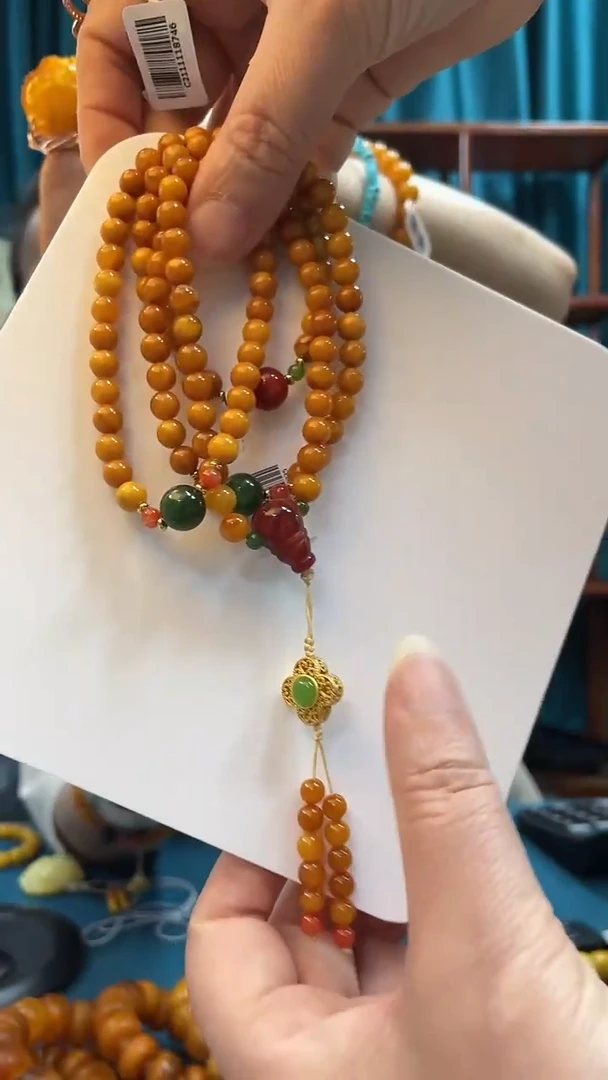 未镶嵌项链蜜蜡蜜蜡diy设计款项链