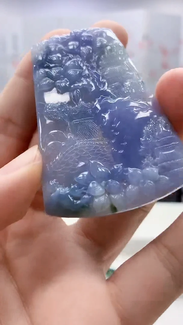定制翡翠未镶嵌4688bb-毛货挂件48