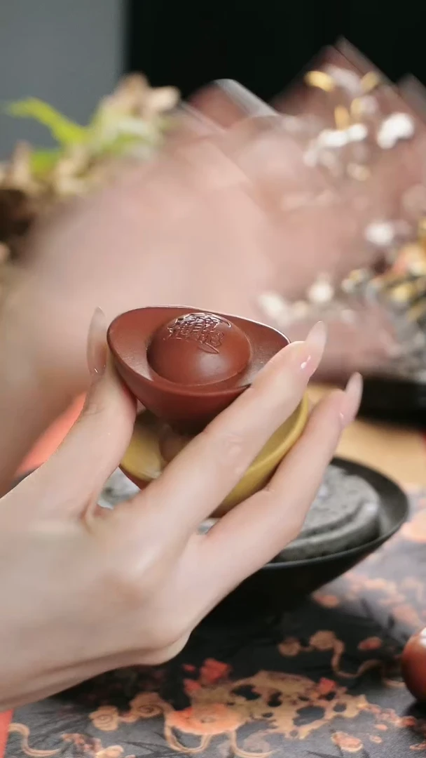 【闪购商品】一对元宝茶宠摆件