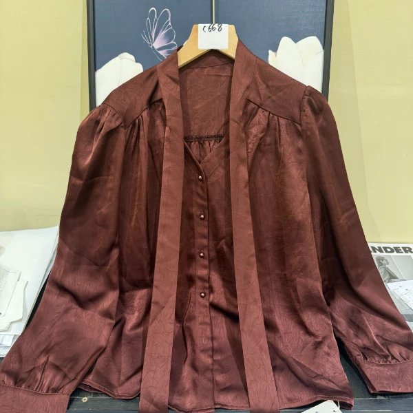 【王哥精选】2025年新款衬衫宽松百搭显瘦薄款长袖上衣C-668