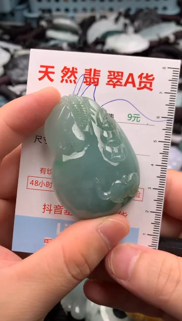 翡翠未镶嵌吊坠(不含链)1