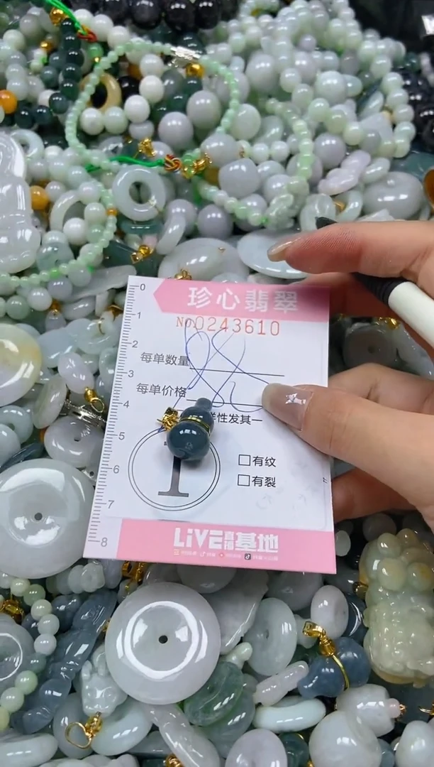 翡翠未镶嵌颈饰闪购0243610多样性发其一