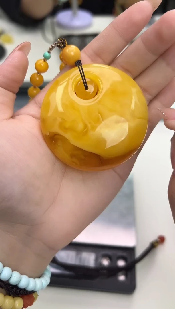 裸石琥珀未镶嵌琥珀蜜蜡吊坠