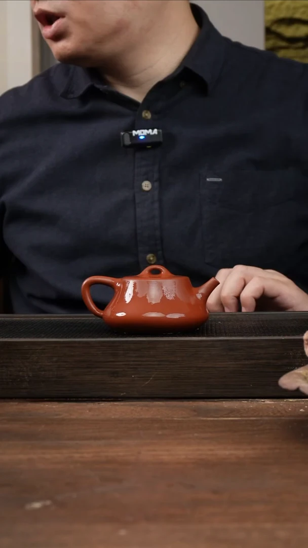 茶杯紫砂全手朱泥柱瓢     180CC