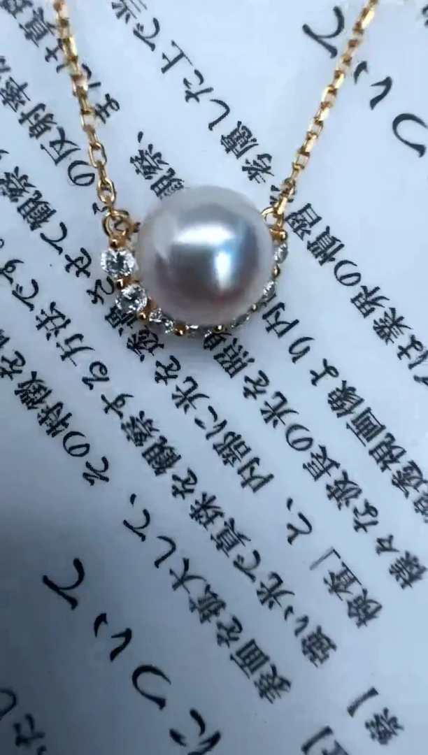 海水珍珠银S925镶嵌颈饰套链