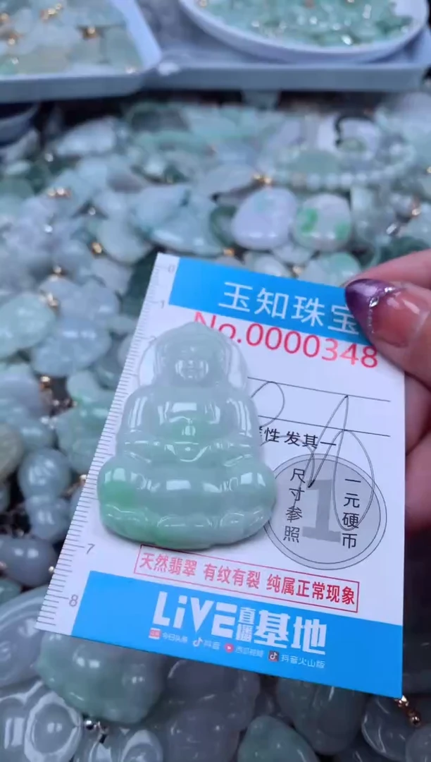 翡翠未镶嵌吊坠(不含链)348