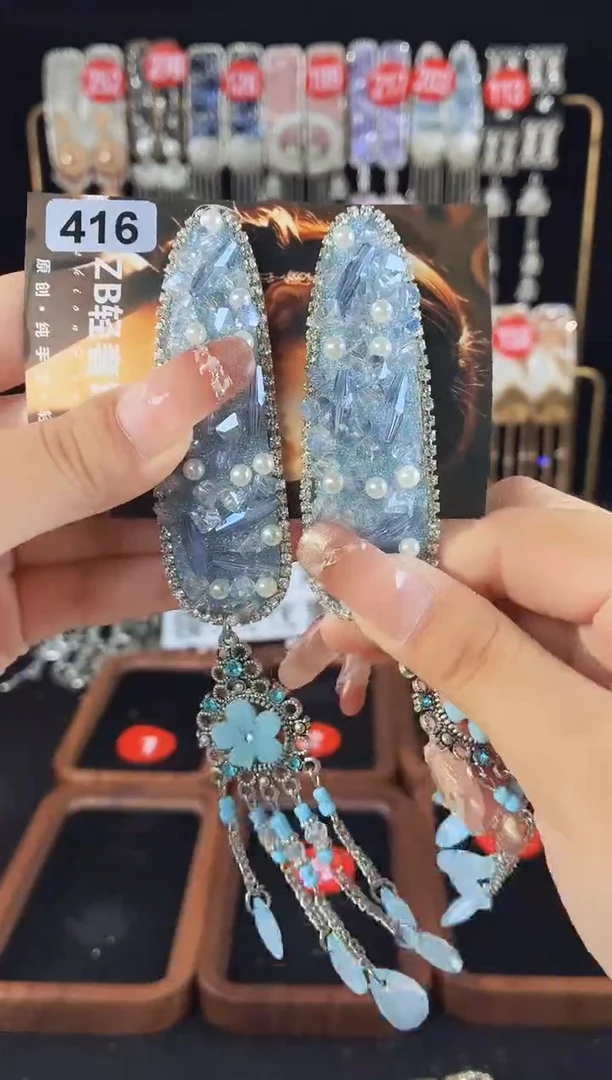 皮质铁合金416原创发夹一对