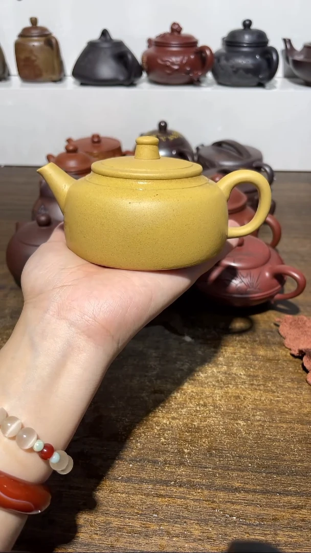 茶壶紫砂宜兴黄龙山原矿紫砂11