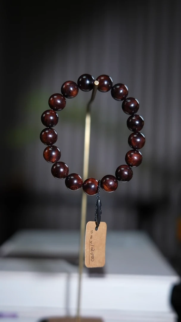 手串/手链黄花梨/降香黄檀海南黄花梨沉水老料帝王紫1.2/17