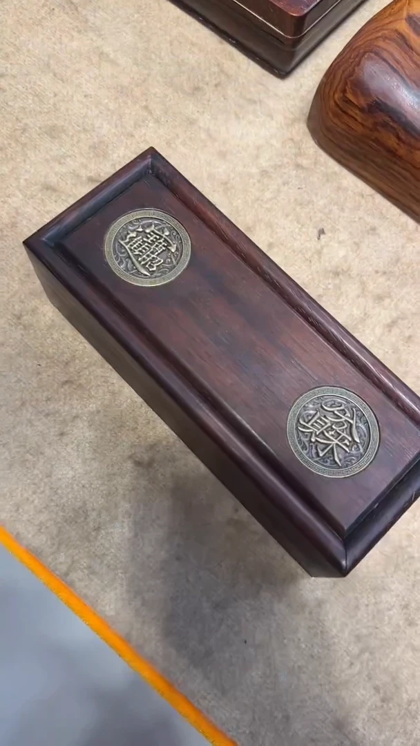 【闪购商品】贡木招财进宝镶嵌线香盒