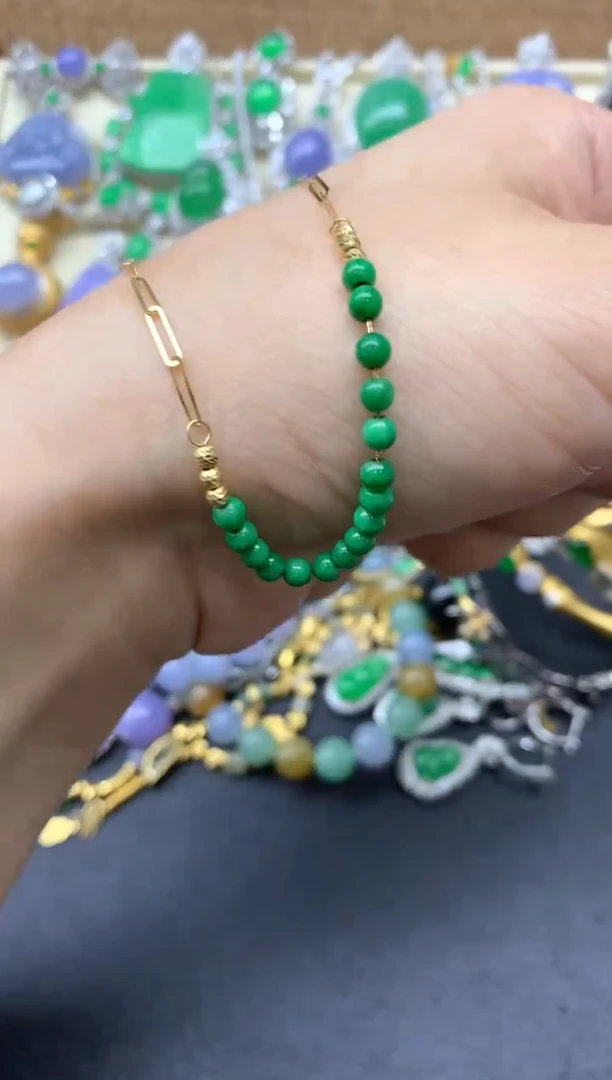 【闪购商品】翡翠颈饰18K金镶嵌110-中国好珍宝