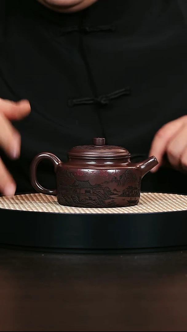 茶壶紫砂德钟 石红