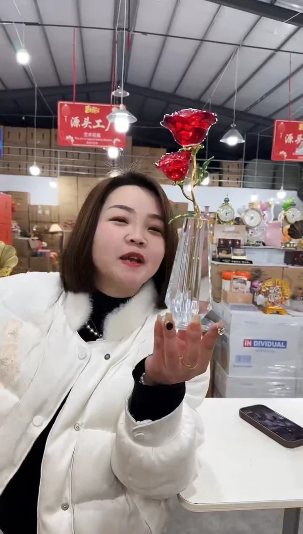 【闪购商品】玻璃于清花器T-早56