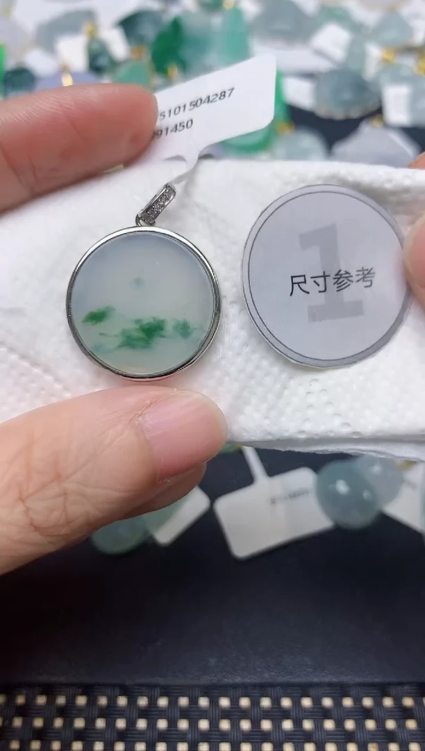 颈饰未镶嵌翡翠天然缅甸A货翡翠