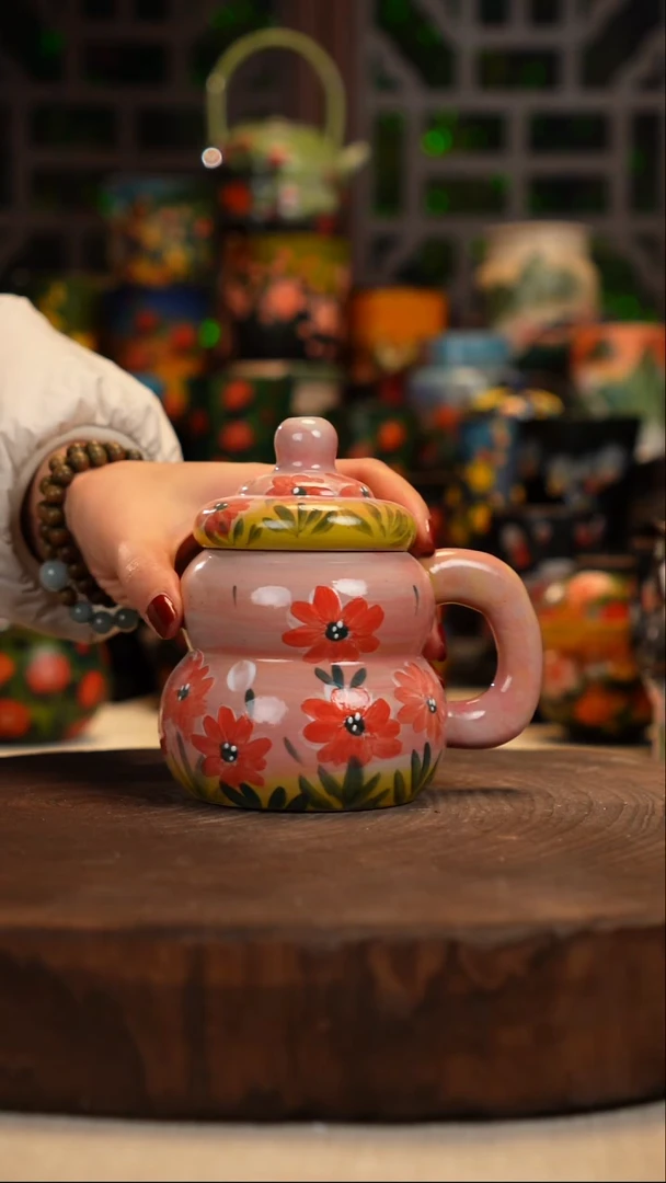 油画    釉下彩   杯子