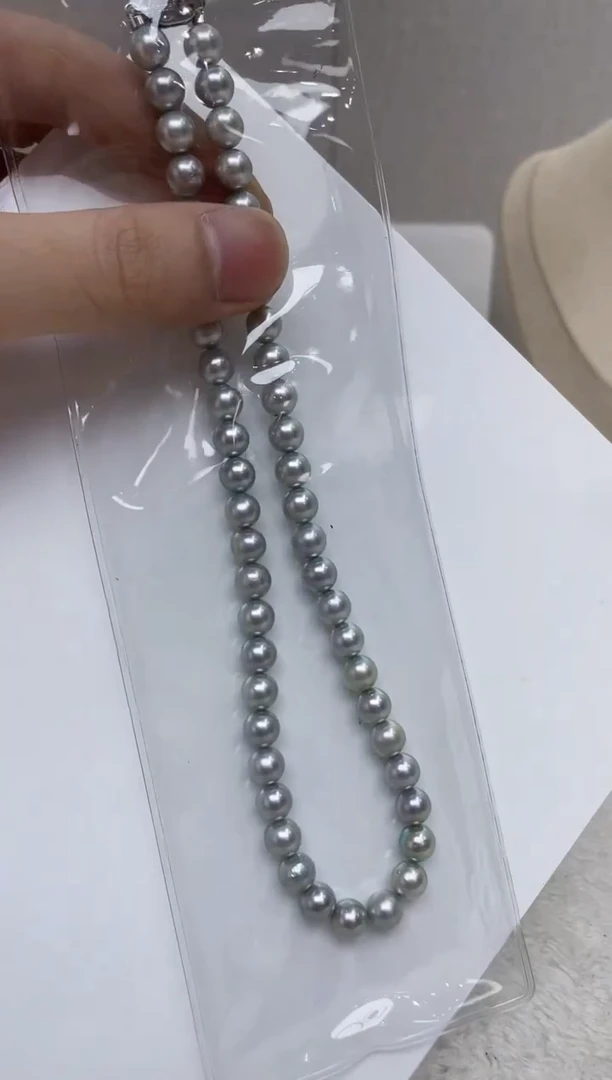 颈饰银S925镶嵌海水珍珠