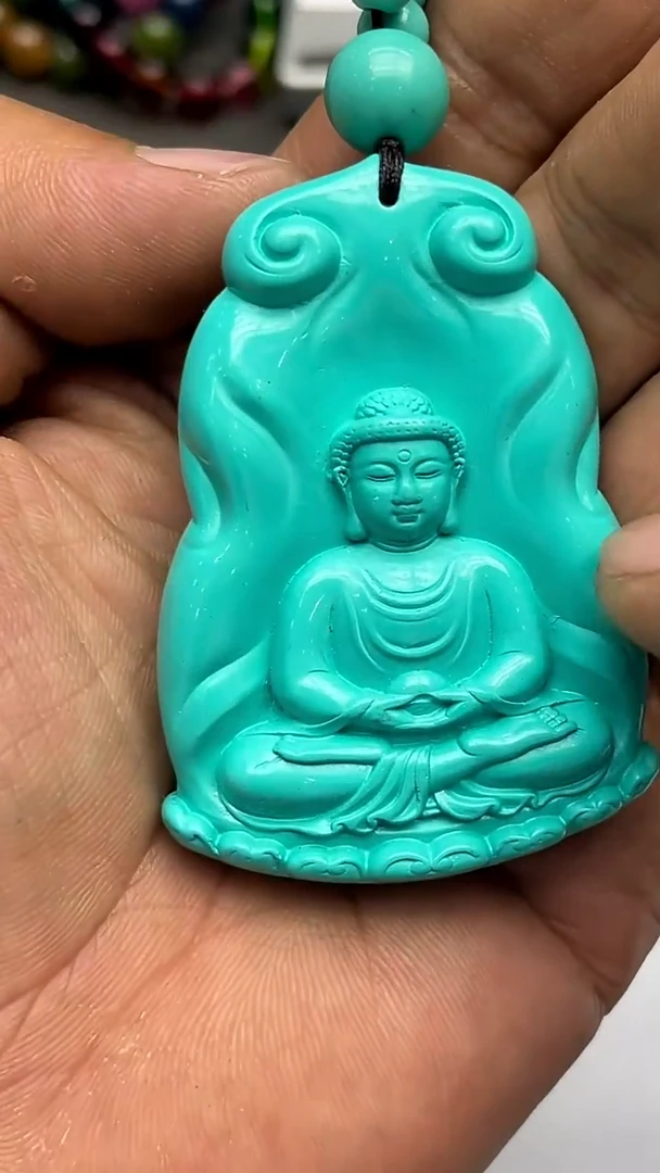 老板推荐松绿佛公项链