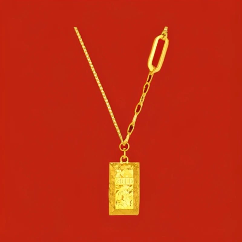 项链 R0462黄色碎冰冰小方砖项链多样性发货41239