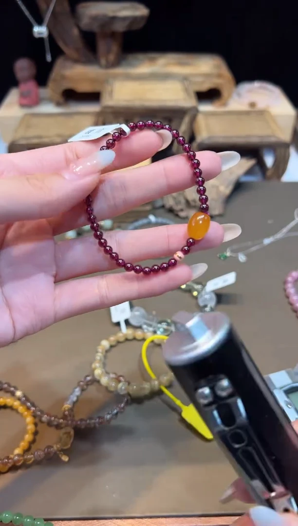 未镶嵌手链石榴石手饰@@D2261