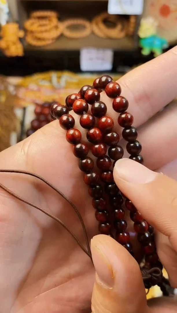 【闪购商品】檀香紫檀（小叶紫檀）手串/手链印度小叶紫檀卡6 108颗