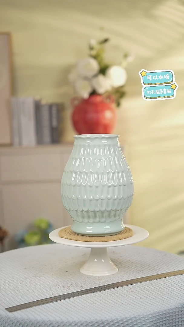 景德镇高温陶瓷花瓶摆件