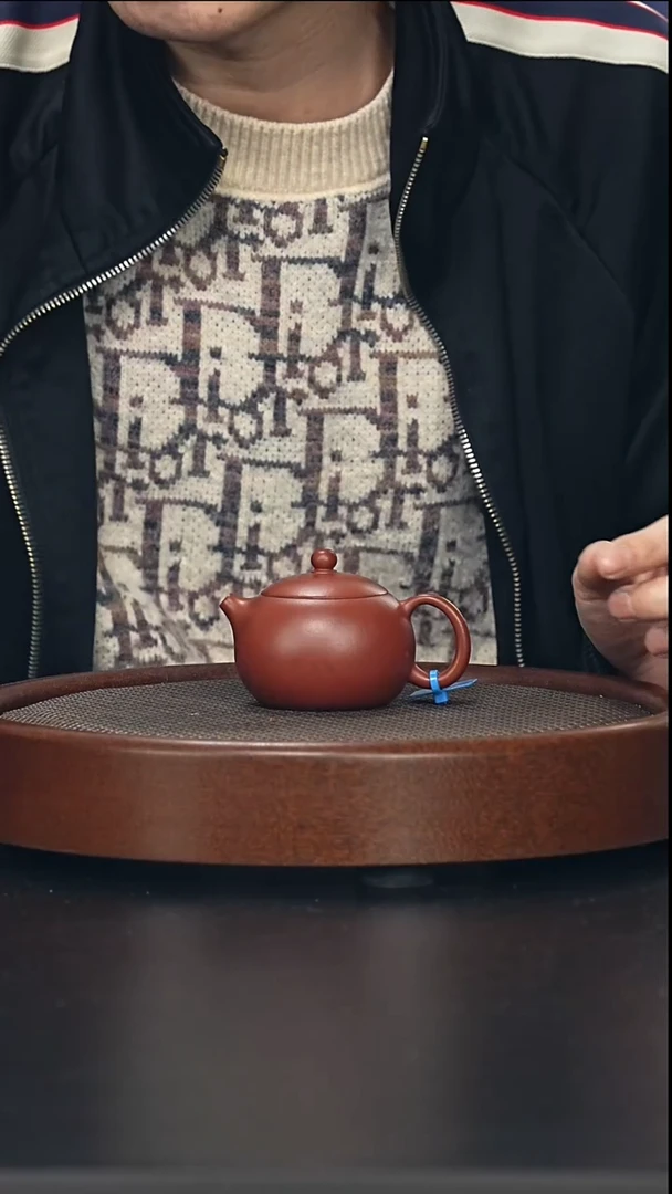 茶壶紫砂小西施-朱泥-全手工微微瑕-120cc