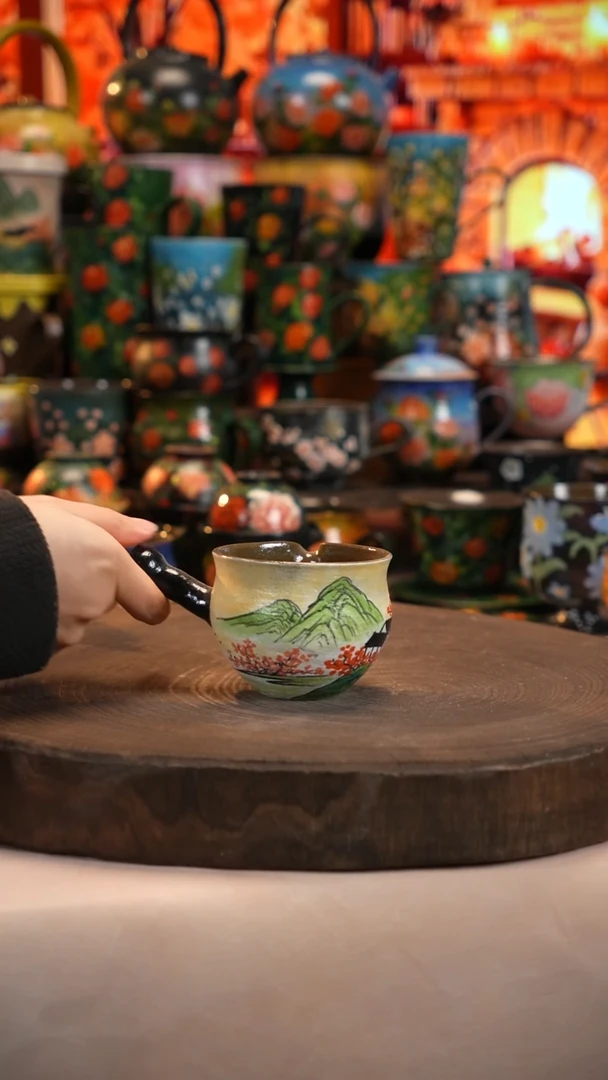 油画   釉下彩   杯子