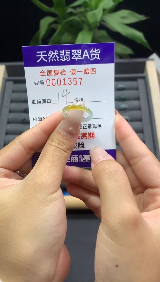 未镶嵌戒指翡翠天然  1357