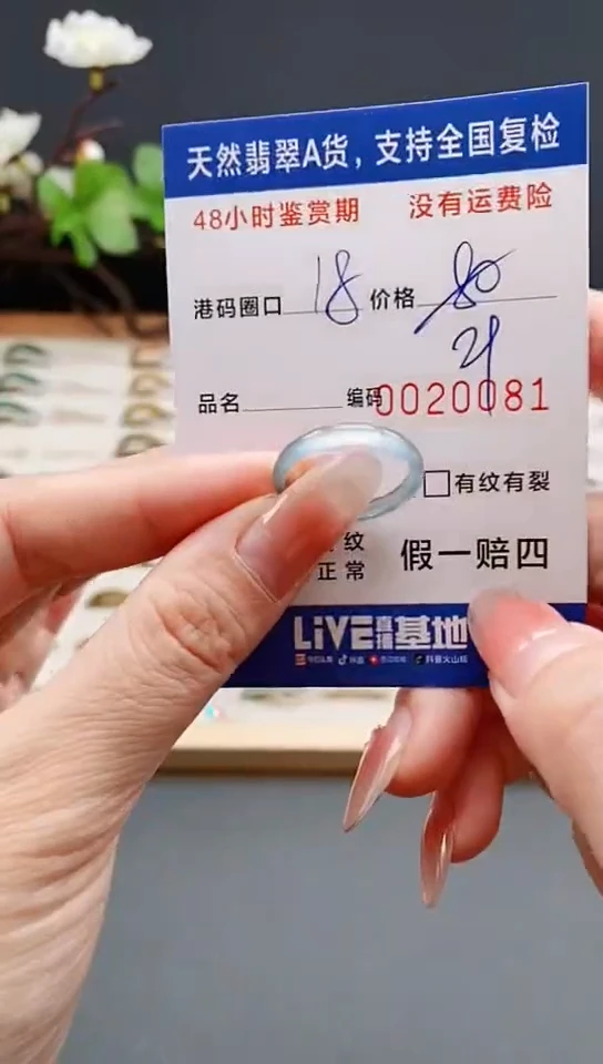 未镶嵌戒指翡翠0081